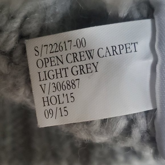 Banana Republic light gray wool and alpaca blend fuzzy carpet sweater - Picture 6 of 7